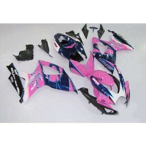 Injection Mold Fairing KIT for GSXR600 750 K6 06 07 GSXR 600 GSXR750 GSX-R600 750 Pink blue Fairings set+gifts