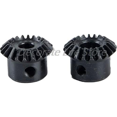 2Pcs 1:1 Bevel Gear Modulus1, 20 Teeth 6/8 Inner Hole 90Degree Spiral Bevel Gear