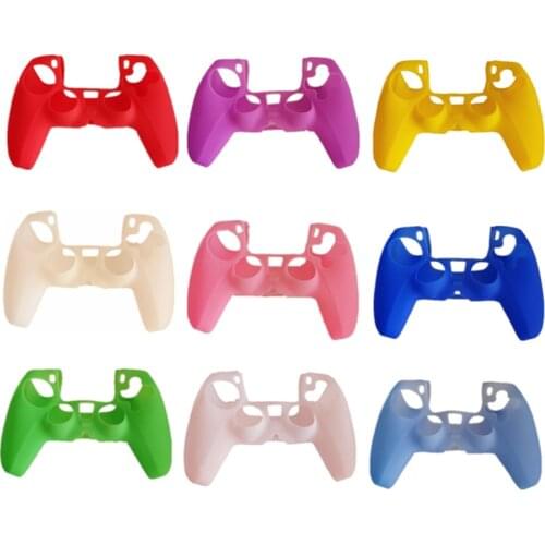 Colorful Silicone Case Skin Protective Cover Joystick Shell for Sony Play Station PS5 Controller Game accessories