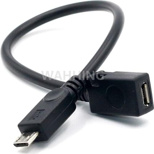 Micro USB Male To Female Cellphone Extension Cable Cord V8 USB Charging Cable Adapter 20cm HY1284