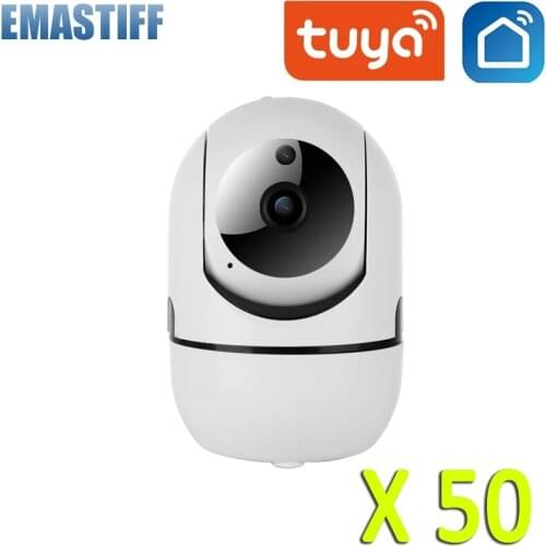 50PCS Mini Size WiFi IP Camera HD1080P Tuya App Indoor Camera Home Security WIFI Surveillance Night Vision Motion Alarm System