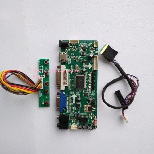 Kit For B140XW01 V6 LVDS 40pin Controller board Panel Screen DVI Audio VGA HDMI LCD LED DIY 2019 Driver 14" 1366X768