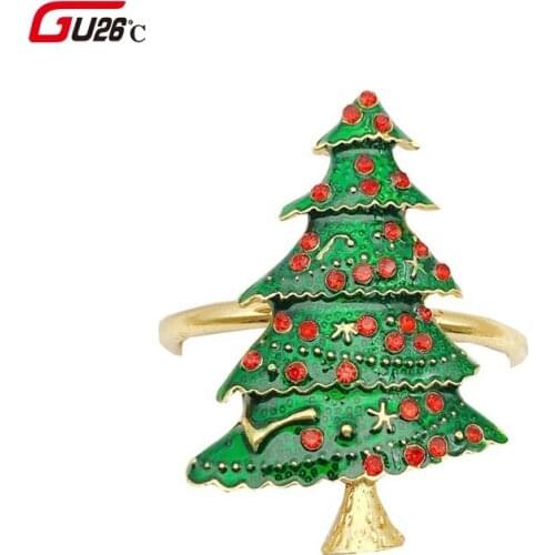 Novelty Design Christmas Wreath Xmas Tree Kitchen Hotel Napkin Rings Boots Bell Diamante Angel Hotel Napkins Buckle Rings Gift