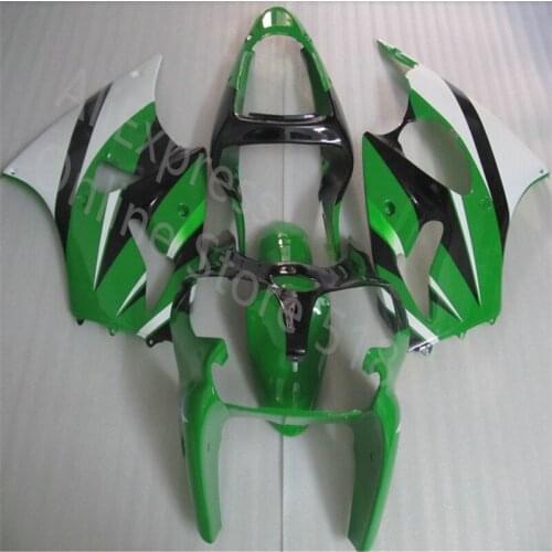Green black white Fairing kit For KAWASAKI Ninja ZX6R 00-02 ZX-6R 2000-2002 6R 00 02 ZX 6R 2000 2002 00 01 02 Fairing