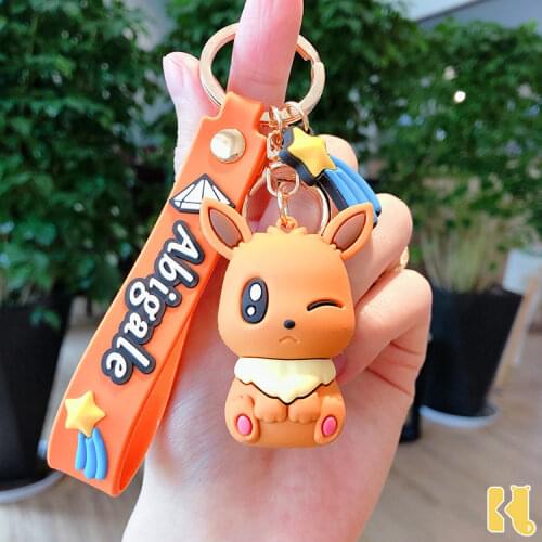 Pokemon Pikachu Various Attributes Ibrahimovic School Bag Cute PVC Cartoon Doll Key Chain Pendant Small Gifts Small Surprise