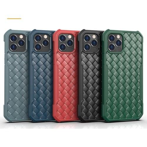 For iPhone 12 and 11 series Case Slim Stripe Shockproof Protective Soft TPU Cover Protector Shell Frame Bumper Mobile cover