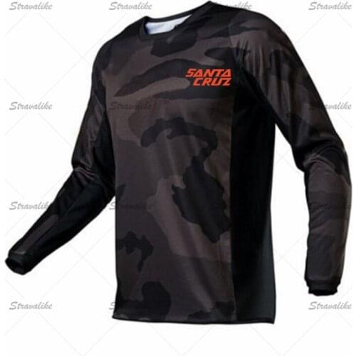 Motorcycle mountain bike team downhill jersey MTB Offroad DH MX bicycle locomotive shirt cross country mountain Santa Cruz