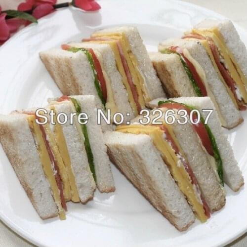 Sandwich customize food resin model sandwiches food model Sarnie simulation model show window sample Bacon tomato cucumber salad