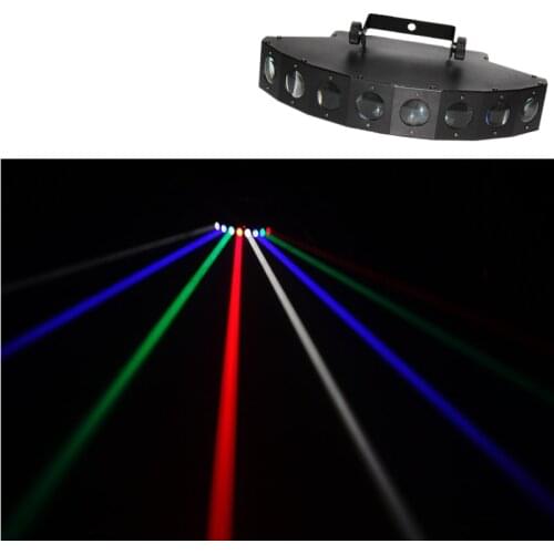 LED disco stage high brightness eight-eye beam scanner fan beam bar laser RGBW scanner DJ club Christmas event stage performance