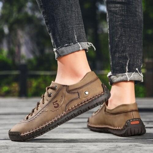 Tenis Masculino Men Casual Shoes Office Clasic Leather Leisure Mens Shoes Male Non-slip Driving Shoes Working Footwear Loafers