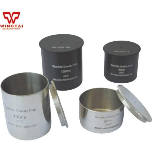 Stainless Steel And Aluminum Material Specific Gravity Cup