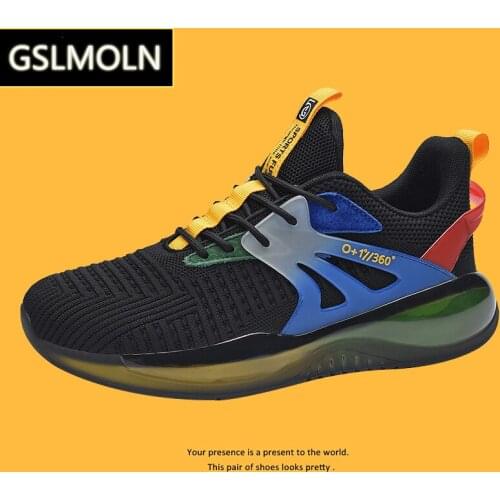 Spring fashion mens trendy casual sneakers Daily life running soft-soled mesh breathable sneakers