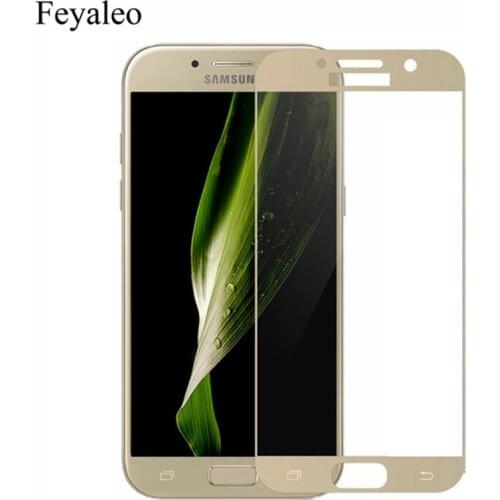 For Samsung Galaxy A5 2017 Full Cover Screen Protector 9H Tempered Glass Safety Covering Protective Film On A 5 7 A520 A520F