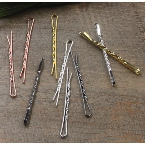 20pcs 55mm Copper Hairpins For Women Hair Clip Lady Bobby Pins Invisible Wave Hairgrip Barrette Hairclip Hair Clips Accessories