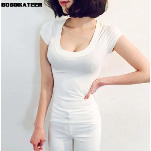 BOBOKATEER white t shirt women t-shirt tee shirt femme summer tops for women 2020 camisetas mujer cotton tshirt womens t-shirts
