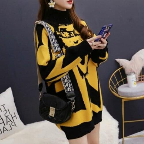 2020 Women Clothes Fashion Knitted Breastfeeding Maternity Tops Sweater Mother High Neck Sweater Feeding Clothes Pregnant dress