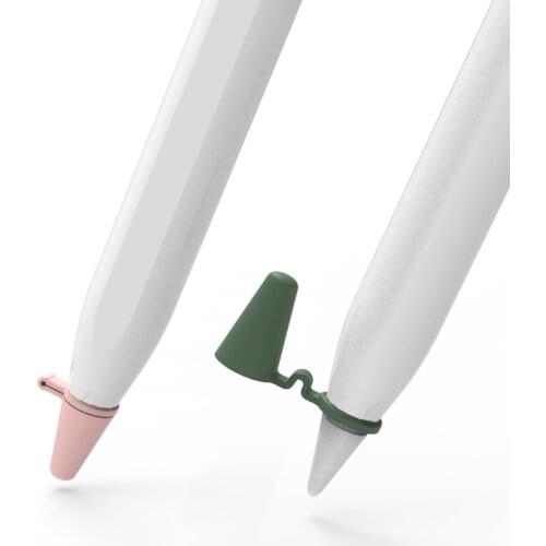 11Pcs Anti-slip Silicone Stylus Pen Nib Protective Cover Pencil Accessory Touch Pen Cover for Apple Pencil 2 1 for Huawei Pencil