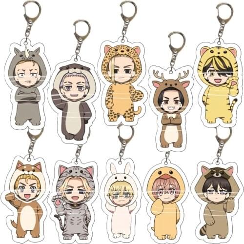 Tokyo Revengers Character Keychain Cosplay Acrylic Key Chain Pendant Keyring Prop