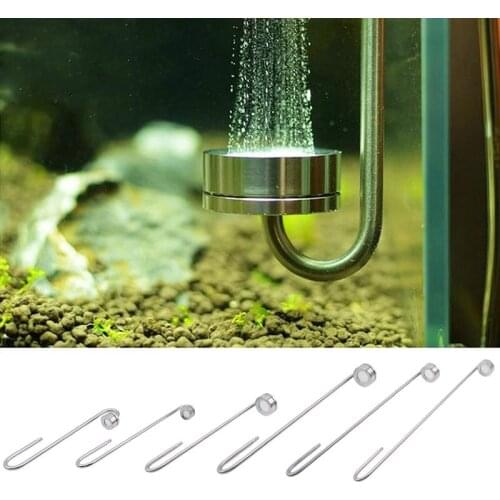 Aquarium Ultra Thin Stainless Steel CO2 Diffuser Excellent CO2 Dissolve Stainless Steel Water Grass Full Set Of Tools Refiner