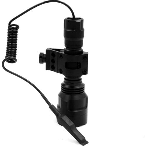 AMC7135 High Power C8 Tactical Gun Flashlight Torch Cree XM-L2 U3-1A LED Flash Light Lanterna +Scope mount+Remote switch