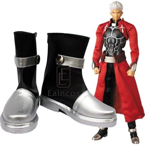 Anime Fate stay night Red Archer Emiya Boots Cosplay Party Shoes Custom-made