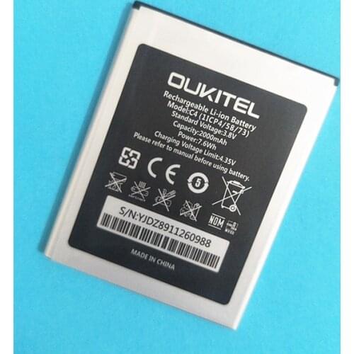 B-TAIHENG New 3.8V 2000mAh Oukitel C3 battery for Oukitel C3 /C3 plus Smart phone battery