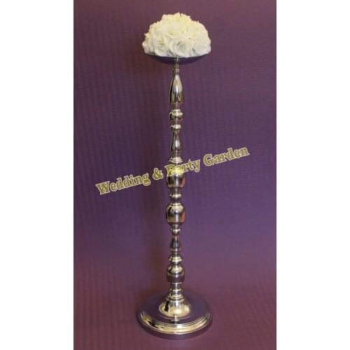 Free shipping 90cm (H) Wedding Silver Table Centerpiece,Flower Vase Wedding Supply 10pcs/lot