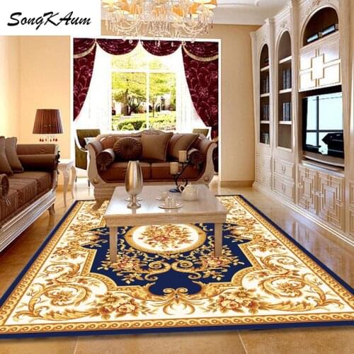 SongKAum European palace Large Carpets European simple Non-slip Tatami customizable Mats Bedroom Home Lving Room Rug