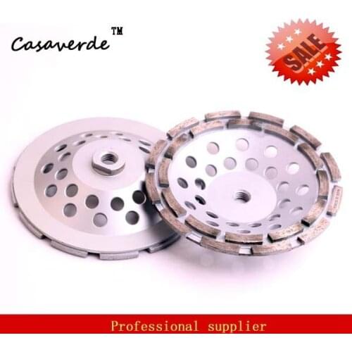 DC-DRCW 7 inch 180mm diamond grinding wheels with arbor 5/8-11 for stone and concrete floor grinding