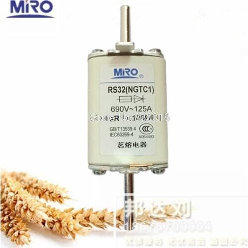 MRO Mingrong RS32-125A NGTC1 690 V/660 V Fast Fuse RS32 AR 125A-5PCS/LOT