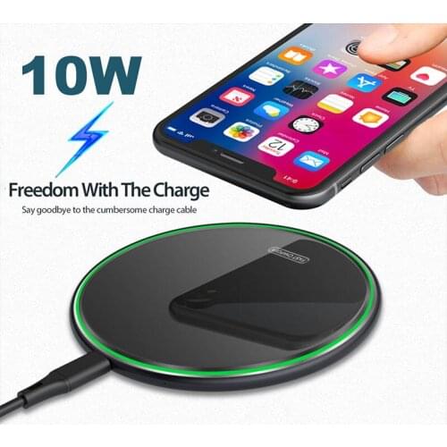 10W Fast Wireless Charger for IPhone 11 Pro X XR Max Induction QI USB Charger for Samsung S10 Xiaomi Huawei Phone Charging Pad
