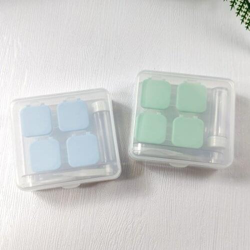 Contact Lens Case Female Girl Colored Contact Lenses Box Travel Glasses Lenses Box For Unisex Eyes 2021 New