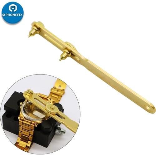 Two Claw Table Key Watch Back Case Cover Open Tool Adjustable Rectangular Remover Wrench Tool Spanner Watchmaker Repair Kit Tool