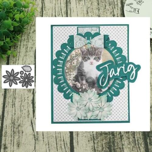 Daisy flower Metal Cutting Dies for Scrapbooking Steel Craft Die Cut Embossing Paper Card Album Stencil