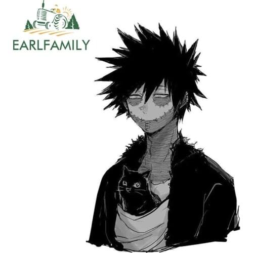 EARLFAMILY 13cm x 8.7cm for My Hero Academia Dabi Car Stickers Surfboard Windows Decal Waterproof Scratch-Proof Vinyl Car Wrap