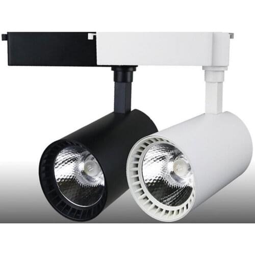 Hot sale COB 25W LED Track light AC85-240V LED COB Track Lighting Retail Spot Wall Lamp Rail Spotlights Replace Halogen Lamps