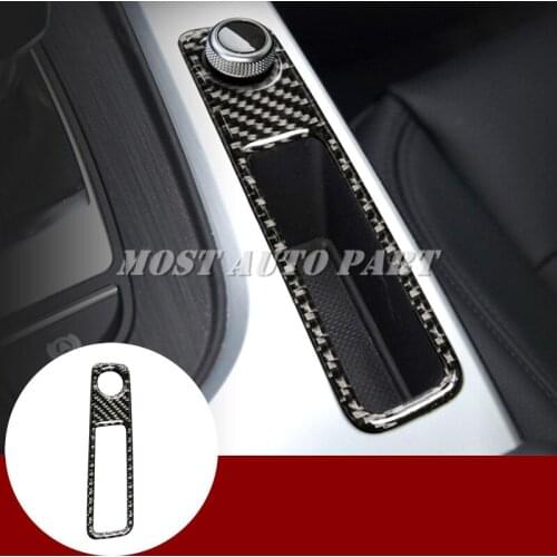 Carbon Fiber Console Gear Box Volume Knob Cover Trim For Audi A5 S5 2017-2020 Car Decoration Car Accesories Interior