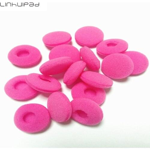 Linhuipad 18 mm Red Imports Soft Foam Earbud Headphone Ear pads Replacement Sponge Covers Tips For Earphone MP3 MP4 Phone