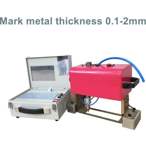 Best Price Metal Dot Peen pneumatic marking Engraving Machine Desktop Nameplate letter Marking Machine 140*40mm