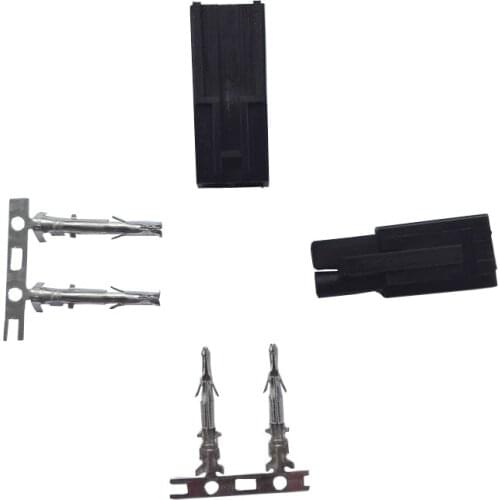 200 pcs Black Color Mini Tamiya Connector Small Tamiya plug with 2 Pins Lipo Battery Connector for RC Car Boat Helicopter RC DIY