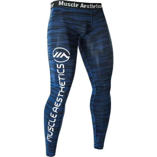 Men Running Compression Tights Pants Gym Fitness Bodybuilding Training Joggers Quick Dry Skinny Trousers Workout Yoga Leggings