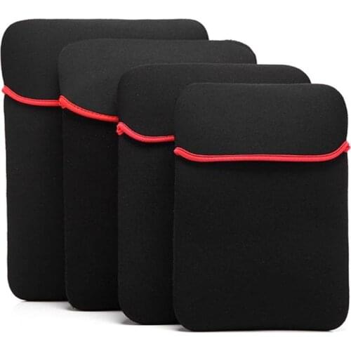 Soft double faces design Laptop Pouch Protective Bag Neoprene Soft Sleeve Tablet PC Case Bag suitable for 10-17 inch