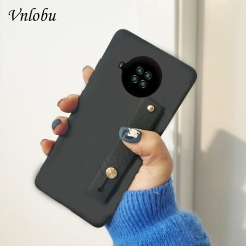 Soft Silicone Wriststrap Case For Cubot Note 20 Pro Soft TPU Hand Band Phone Holder Back Cover For Cubot Note 20 7 Capa