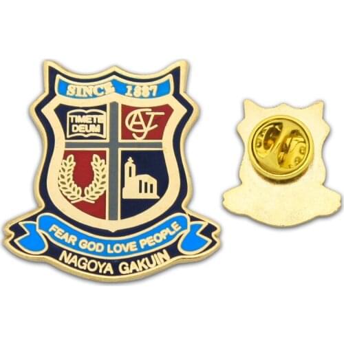 Wholesale manufacturers custom military challenge badge quality electroplating gold badge pin