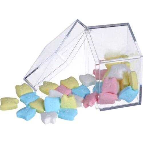 Clear Acrylic 5 Sided Jewelry Display Storage Box Case Square Cube Props Box