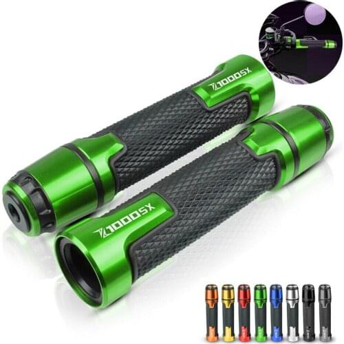 7/8" Aluminum Motocycle Handlebar Hand Grips hand grip For Kawasaki Z1000SX