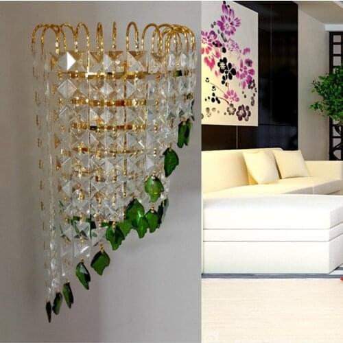 Modern simple living room lamp bedroom bracket light hotel aisle lights Fashion engineering LED light Crystal recessed bulbs