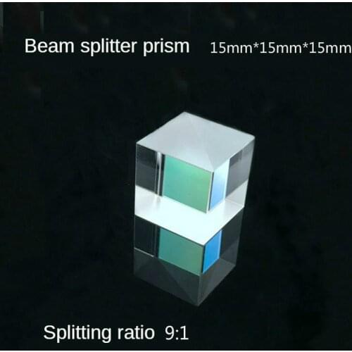 Spectroscopic Prism 15 * 15 * 15 Split Prism Ratio 9:1 Glued Tetragonal Prism Instrument Parts Processing