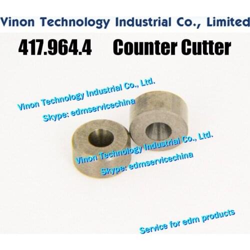 Agie 417.964.4 Counter Cutter Ø10xØ2.1x5H for AC270,AC350,SPRINT,CUT2000 series. AGIE EDM Wire Cutter 590417964, 326.744.0, 326