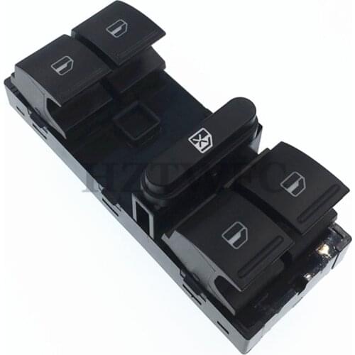High Quality 1K4959857B Power Master Window Switch Button For SEAT For VW Tiguan Jetta Golf MK5 MK6 GTI Rabbit Passat B6 B7 3C